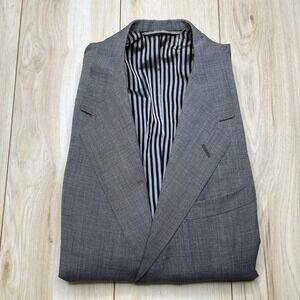 OXXFORD CLOTHES Mens Gray Size 40R Blazer Suit Jacket Worsted Wool Boston VTG